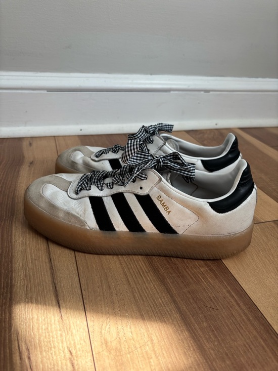 adidas Shoes - adidas Sambae White and Black Gum Sole